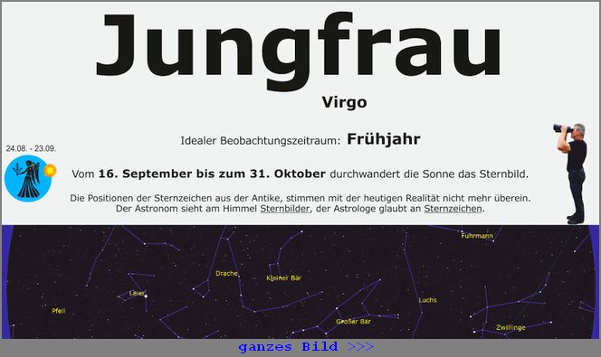 Sternzeichen-Jungfrau