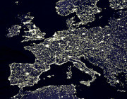 Lichtverschmutzung Europe-Karte