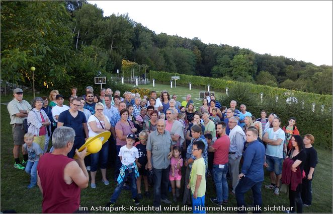 mit Lichtgeschwindigkeit durch das Sonnensystem-2, Himmelskunde im Astropark-Kraichtal